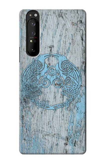 W3829 Huginn And Muninn Twin Ravens Norse Funda Carcasa Case y Caso Del Tirón Funda para Sony Xperia 1 III