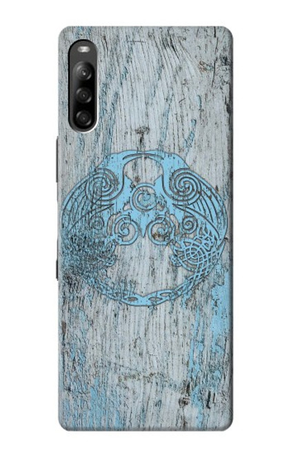 W3829 Huginn And Muninn Twin Ravens Norse Funda Carcasa Case y Caso Del Tirón Funda para Sony Xperia L4