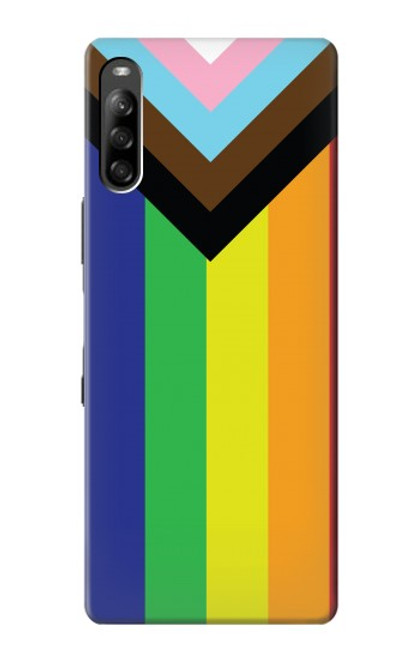 W3846 Pride Flag LGBT Funda Carcasa Case y Caso Del Tirón Funda para Sony Xperia L4
