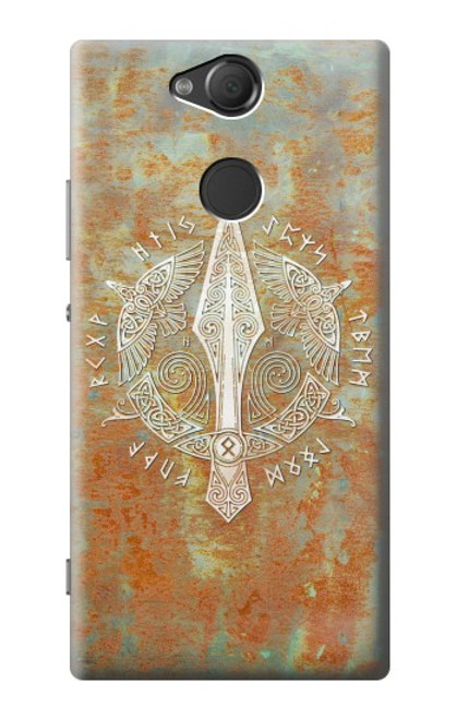 W3827 Gungnir Spear of Odin Norse Viking Symbol Funda Carcasa Case y Caso Del Tirón Funda para Sony Xperia XA2