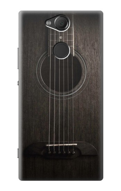 W3834 Old Woods Black Guitar Funda Carcasa Case y Caso Del Tirón Funda para Sony Xperia XA2