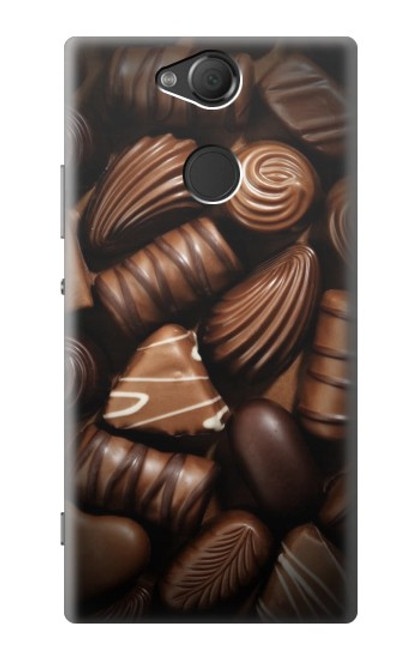 W3840 Dark Chocolate Milk Chocolate Lovers Funda Carcasa Case y Caso Del Tirón Funda para Sony Xperia XA2