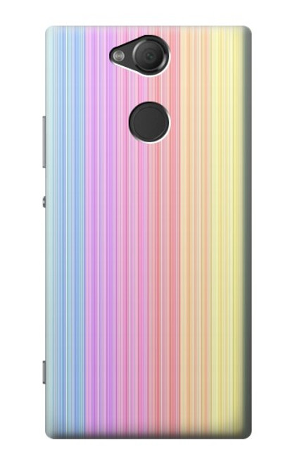 W3849 Colorful Vertical Colors Funda Carcasa Case y Caso Del Tirón Funda para Sony Xperia XA2