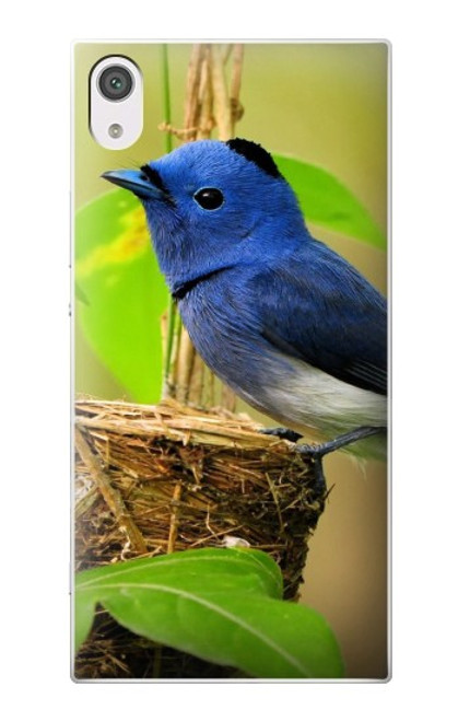 W3839 Bluebird of Happiness Blue Bird Funda Carcasa Case y Caso Del Tirón Funda para Sony Xperia XA1