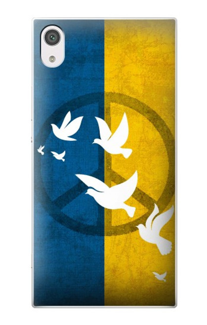 W3857 Peace Dove Ukraine Flag Funda Carcasa Case y Caso Del Tirón Funda para Sony Xperia XA1