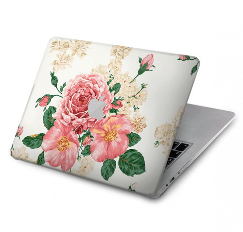 W1859 Rose Pattern Funda Carcasa Case para MacBook Pro 14 M1,M2,M3 (2021,2023) - A2442, A2779, A2992, A2918