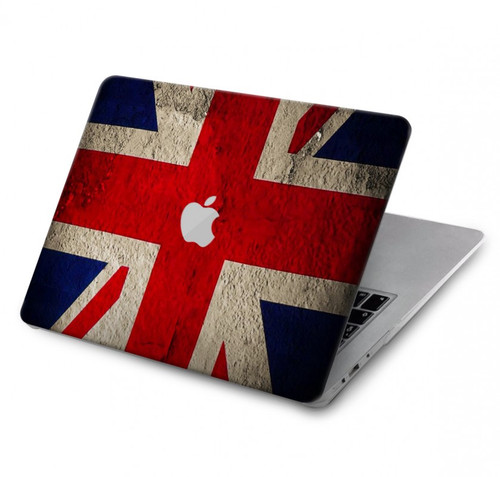 W2894 Vintage British Flag Funda Carcasa Case para MacBook Pro 14 M1,M2,M3 (2021,2023) - A2442, A2779, A2992, A2918