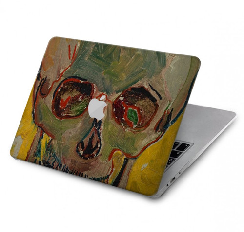 W3359 Vincent Van Gogh Skull Funda Carcasa Case para MacBook Pro 14 M1,M2,M3 (2021,2023) - A2442, A2779, A2992, A2918