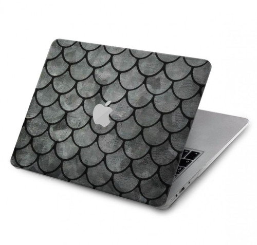 W2950 Silver Fish Scale Funda Carcasa Case para MacBook Pro 16 M1,M2 (2021,2023) - A2485, A2780