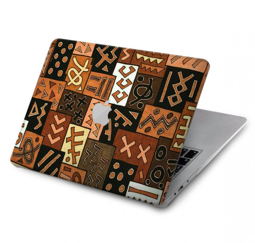 W3460 Mali Art Pattern Funda Carcasa Case para MacBook Pro 16 M1,M2 (2021,2023) - A2485, A2780