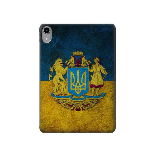 W3858 Ukraine Vintage Flag Funda Carcasa Case para iPad mini 6, iPad mini (2021)