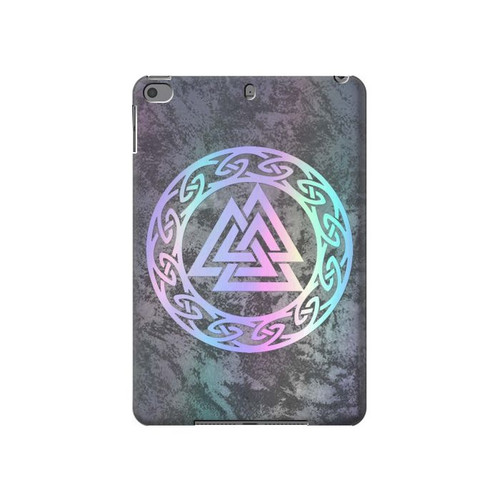 W3833 Valknut Odin Wotans Knot Hrungnir Heart Funda Carcasa Case para iPad mini 4, iPad mini 5, iPad mini 5 (2019)