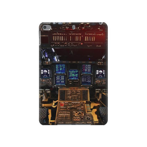 W3836 Airplane Cockpit Funda Carcasa Case para iPad mini 4, iPad mini 5, iPad mini 5 (2019)