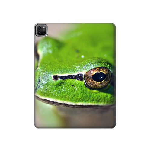 W3845 Green frog Funda Carcasa Case para iPad Pro 12.9 (2022,2021,2020,2018, 3rd, 4th, 5th, 6th)