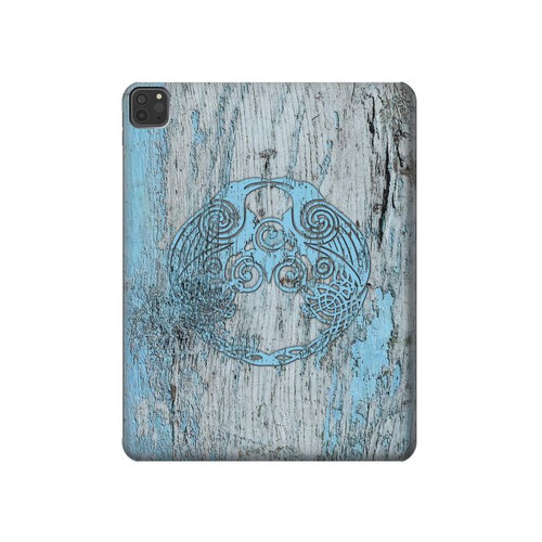 W3829 Huginn And Muninn Twin Ravens Norse Funda Carcasa Case para iPad Pro 11 (2021,2020,2018, 3rd, 2nd, 1st)