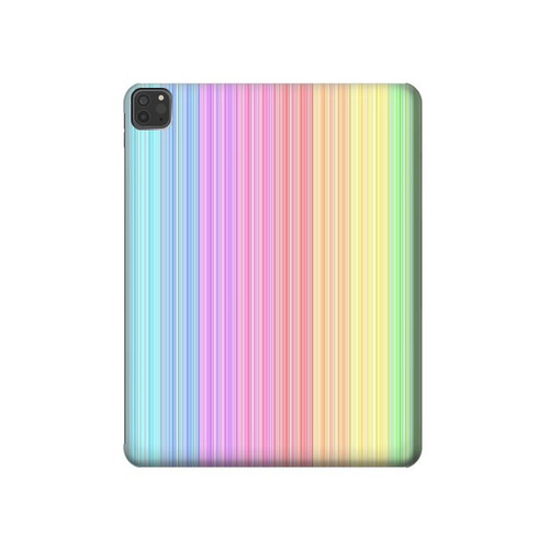 W3849 Colorful Vertical Colors Funda Carcasa Case para iPad Pro 11 (2021,2020,2018, 3rd, 2nd, 1st)