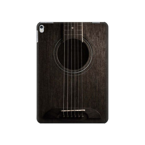 W3834 Old Woods Black Guitar Funda Carcasa Case para iPad Air 2, iPad 9.7 (2017,2018), iPad 6, iPad 5