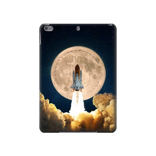 W3859 Bitcoin to the Moon Funda Carcasa Case para iPad Pro 10.5, iPad Air (2019, 3rd)
