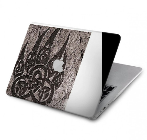 W3832 Viking Norse Bear Paw Berserkers Rock Funda Carcasa Case para MacBook Pro 15″ - A1707, A1990