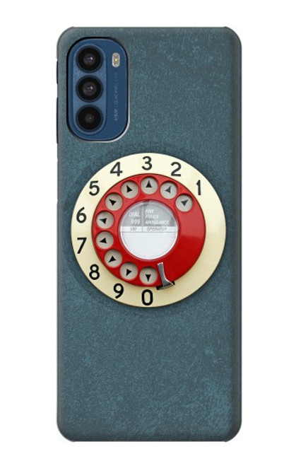 W1968 Rotary Dial Telephone Funda Carcasa Case y Caso Del Tirón Funda para Motorola Moto G41