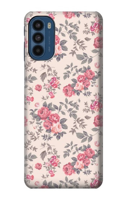 W3095 Vintage Rose Pattern Funda Carcasa Case y Caso Del Tirón Funda para Motorola Moto G41