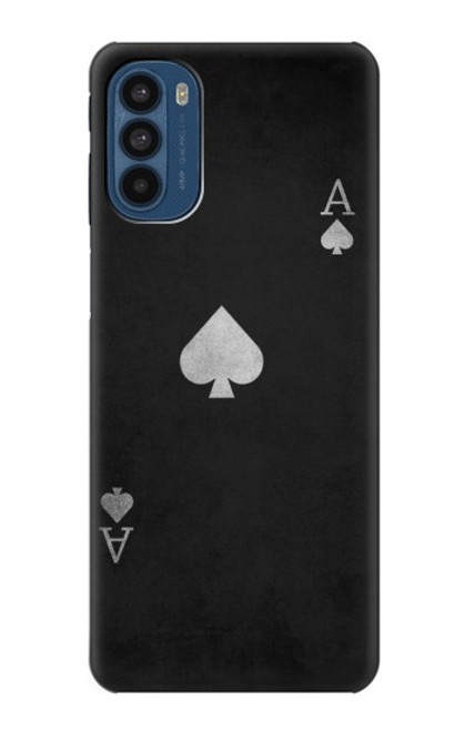 W3152 Black Ace of Spade Funda Carcasa Case y Caso Del Tirón Funda para Motorola Moto G41