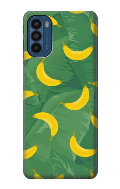 W3286 Banana Fruit Pattern Funda Carcasa Case y Caso Del Tirón Funda para Motorola Moto G41