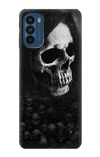 W3333 Death Skull Grim Reaper Funda Carcasa Case y Caso Del Tirón Funda para Motorola Moto G41