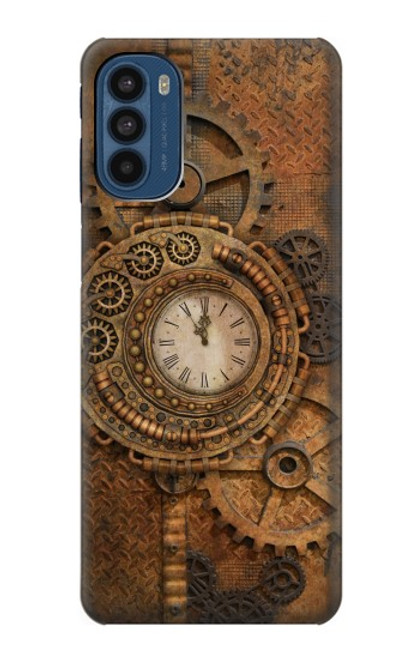 W3401 Clock Gear Steampunk Funda Carcasa Case y Caso Del Tirón Funda para Motorola Moto G41