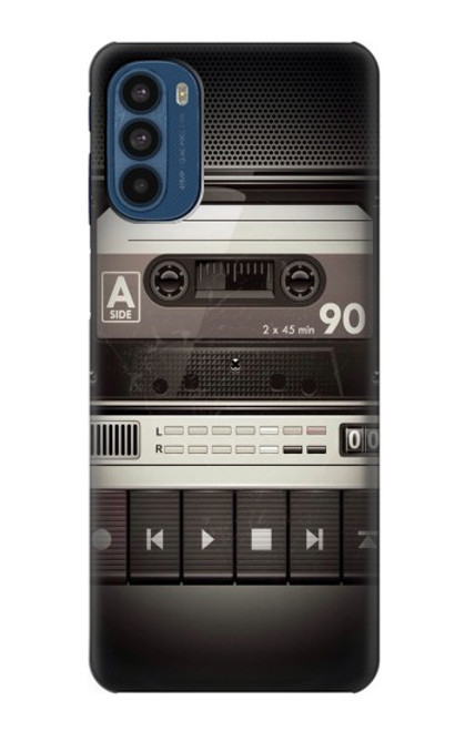 W3501 Vintage Cassette Player Funda Carcasa Case y Caso Del Tirón Funda para Motorola Moto G41