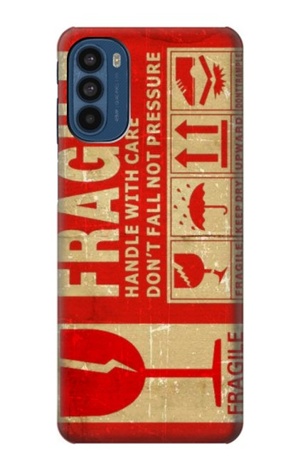 W3552 Vintage Fragile Label Art Funda Carcasa Case y Caso Del Tirón Funda para Motorola Moto G41