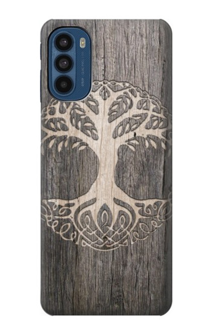 W3591 Viking Tree of Life Symbol Funda Carcasa Case y Caso Del Tirón Funda para Motorola Moto G41