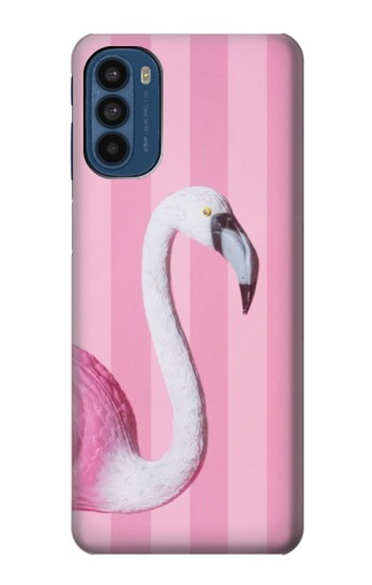 W3805 Flamingo Pink Pastel Funda Carcasa Case y Caso Del Tirón Funda para Motorola Moto G41