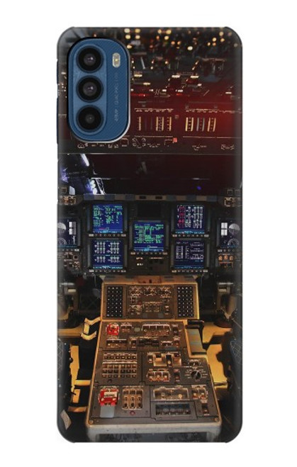 W3836 Airplane Cockpit Funda Carcasa Case y Caso Del Tirón Funda para Motorola Moto G41