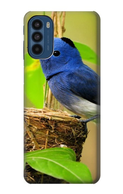 W3839 Bluebird of Happiness Blue Bird Funda Carcasa Case y Caso Del Tirón Funda para Motorola Moto G41