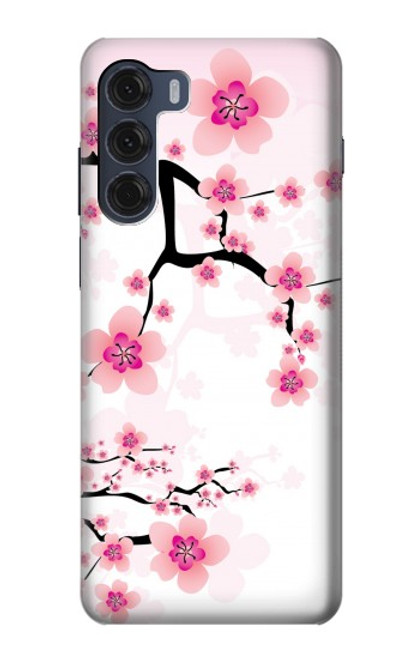 W2359 Plum Blossom Funda Carcasa Case y Caso Del Tirón Funda para Motorola Moto G200 5G