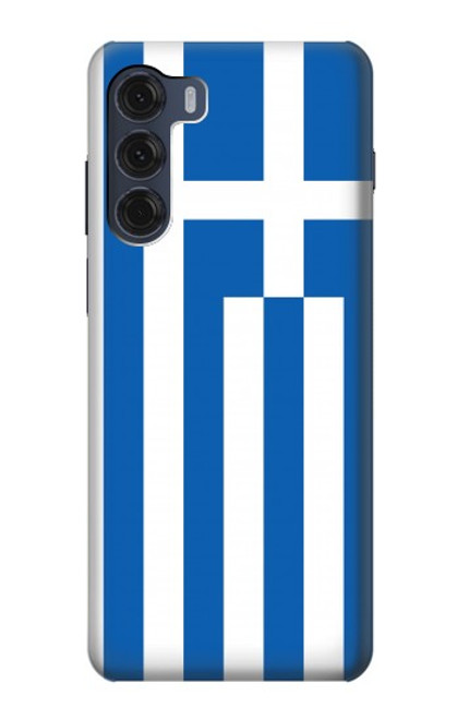 W3102 Flag of Greece Funda Carcasa Case y Caso Del Tirón Funda para Motorola Moto G200 5G