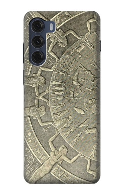W3396 Dendera Zodiac Ancient Egypt Funda Carcasa Case y Caso Del Tirón Funda para Motorola Moto G200 5G
