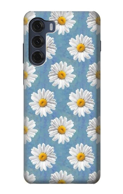 W3454 Floral Daisy Funda Carcasa Case y Caso Del Tirón Funda para Motorola Moto G200 5G