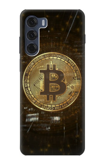 W3798 Cryptocurrency Bitcoin Funda Carcasa Case y Caso Del Tirón Funda para Motorola Moto G200 5G