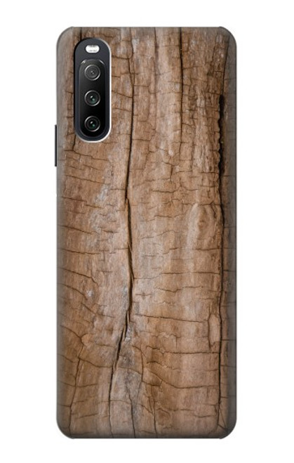 W0599 Wood Graphic Printed Funda Carcasa Case y Caso Del Tirón Funda para Sony Xperia 10 III Lite