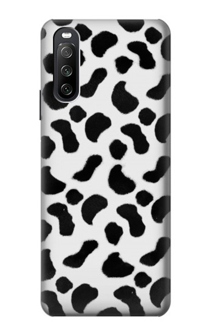 W2728 Dalmatians Texture Funda Carcasa Case y Caso Del Tirón Funda para Sony Xperia 10 III Lite