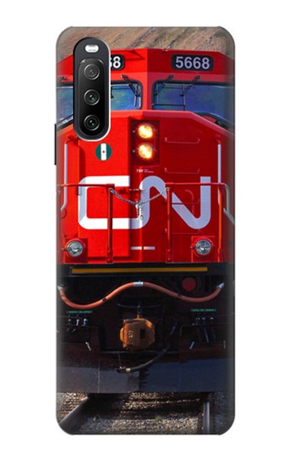 W2774 Train Canadian National Railway Funda Carcasa Case y Caso Del Tirón Funda para Sony Xperia 10 III Lite