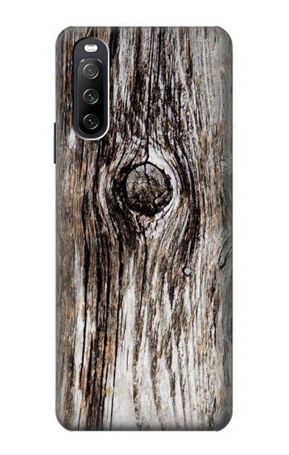 W2844 Old Wood Bark Graphic Funda Carcasa Case y Caso Del Tirón Funda para Sony Xperia 10 III Lite