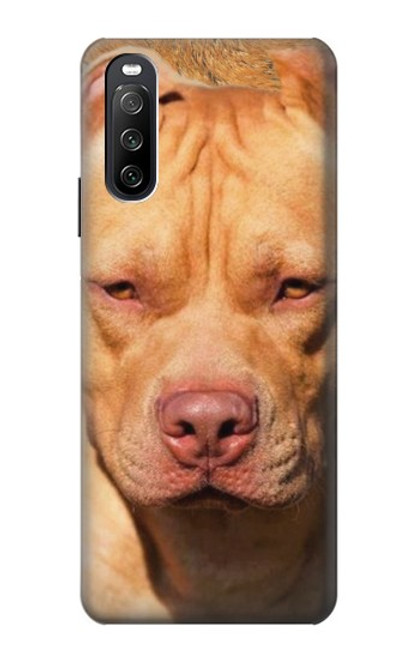 W2903 American Pitbull Dog Funda Carcasa Case y Caso Del Tirón Funda para Sony Xperia 10 III Lite