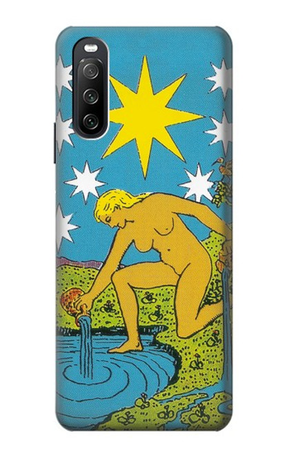 W3744 Tarot Card The Star Funda Carcasa Case y Caso Del Tirón Funda para Sony Xperia 10 III Lite