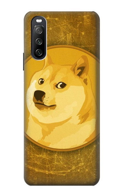 W3826 Dogecoin Shiba Funda Carcasa Case y Caso Del Tirón Funda para Sony Xperia 10 III Lite