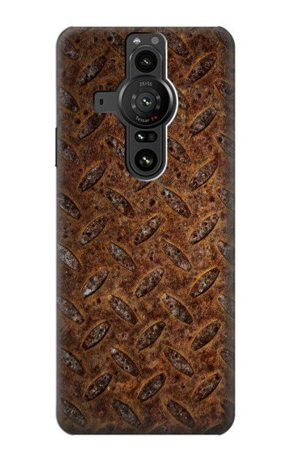 W0542 Rust Texture Funda Carcasa Case y Caso Del Tirón Funda para Sony Xperia Pro-I