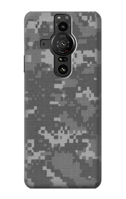 W2867 Army White Digital Camo Funda Carcasa Case y Caso Del Tirón Funda para Sony Xperia Pro-I