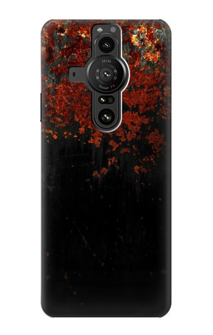W3071 Rusted Metal Texture Graphic Funda Carcasa Case y Caso Del Tirón Funda para Sony Xperia Pro-I